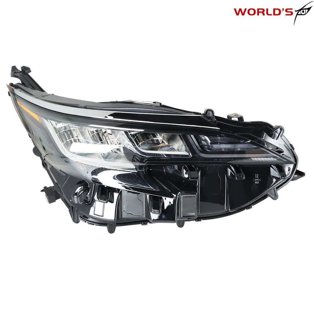 Right Headlight for Toyota Sienna (2021–2022) LED Chrome Bezel