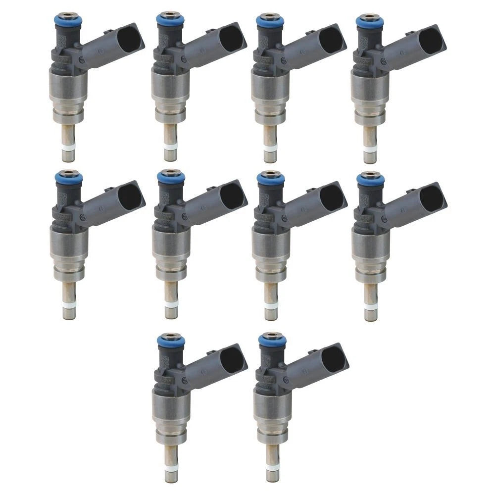 Set of 10 Fuel Injectors for Audi S6 S8 (2007–2011) 5.2L V10