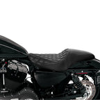 Rider Driver & Passenger Seat for Harley Sportster 883 1200 (2004–2022) Black