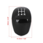 5 Speed Gear Shift Knob Head Cap Cover for Ford Fiesta (2017–2020) Black