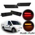 Set of 4 Amber Red LED Side Marker Lights for Ford Transit Connect (2010–2013)