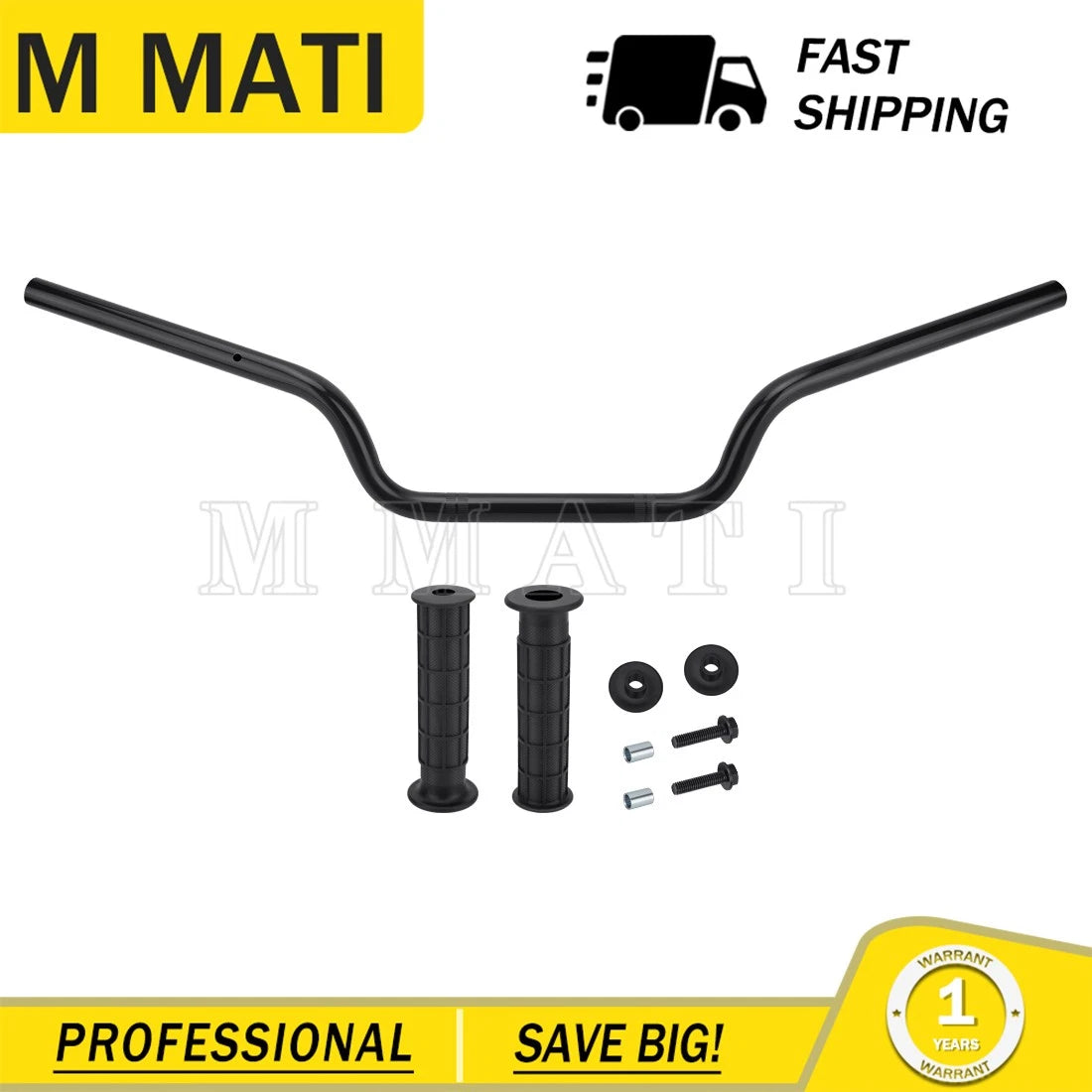 Handlebar w/Grips Kit for Honda ATC350X ATC200X ATC250R (1983–1987) 53100-HA2-770