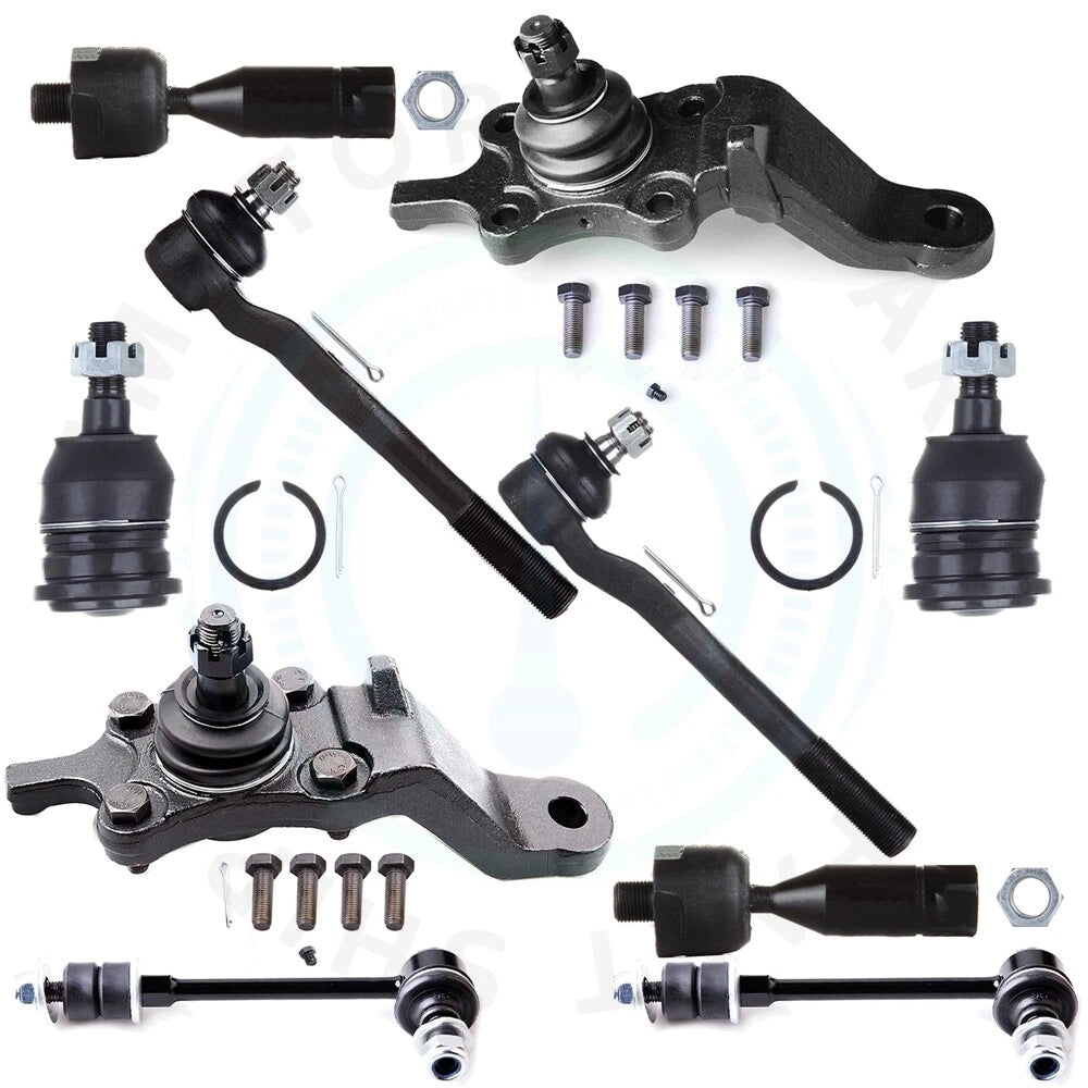 Set of 10 Front Lower Ball Joints & Outer Tie Rod Ends for Toyota 4Runner (1996–2002)