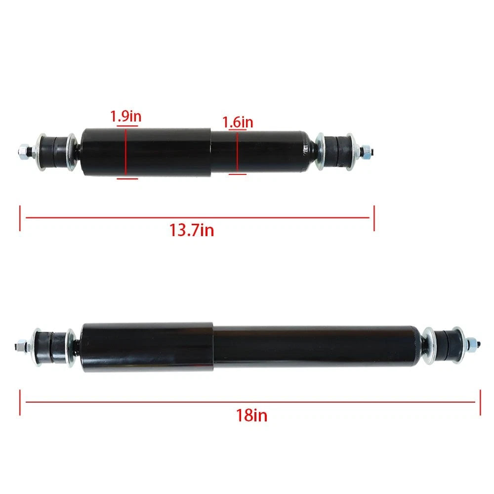 Set of 2 Front & Rear Shock Absorbers for EZGO TXT (1994–Present)