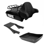 Chopped Trunk Backrest Rack & Mount for Harley Touring Road King (1997–2008)