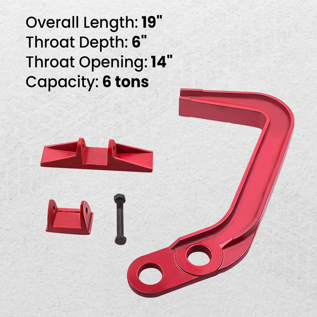 Deep Hook Jumbo Pulling Clamp for 6 Ton Chassis Dent Puller (2010–2024)