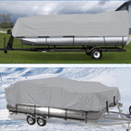 Waterproof Gray Boat Cover for Pontoon (2021–2024)