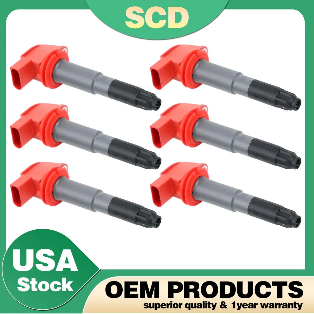 6X Ignition Coils for Porsche Cayenne (2008–2018) & Panamera (2010–2016)