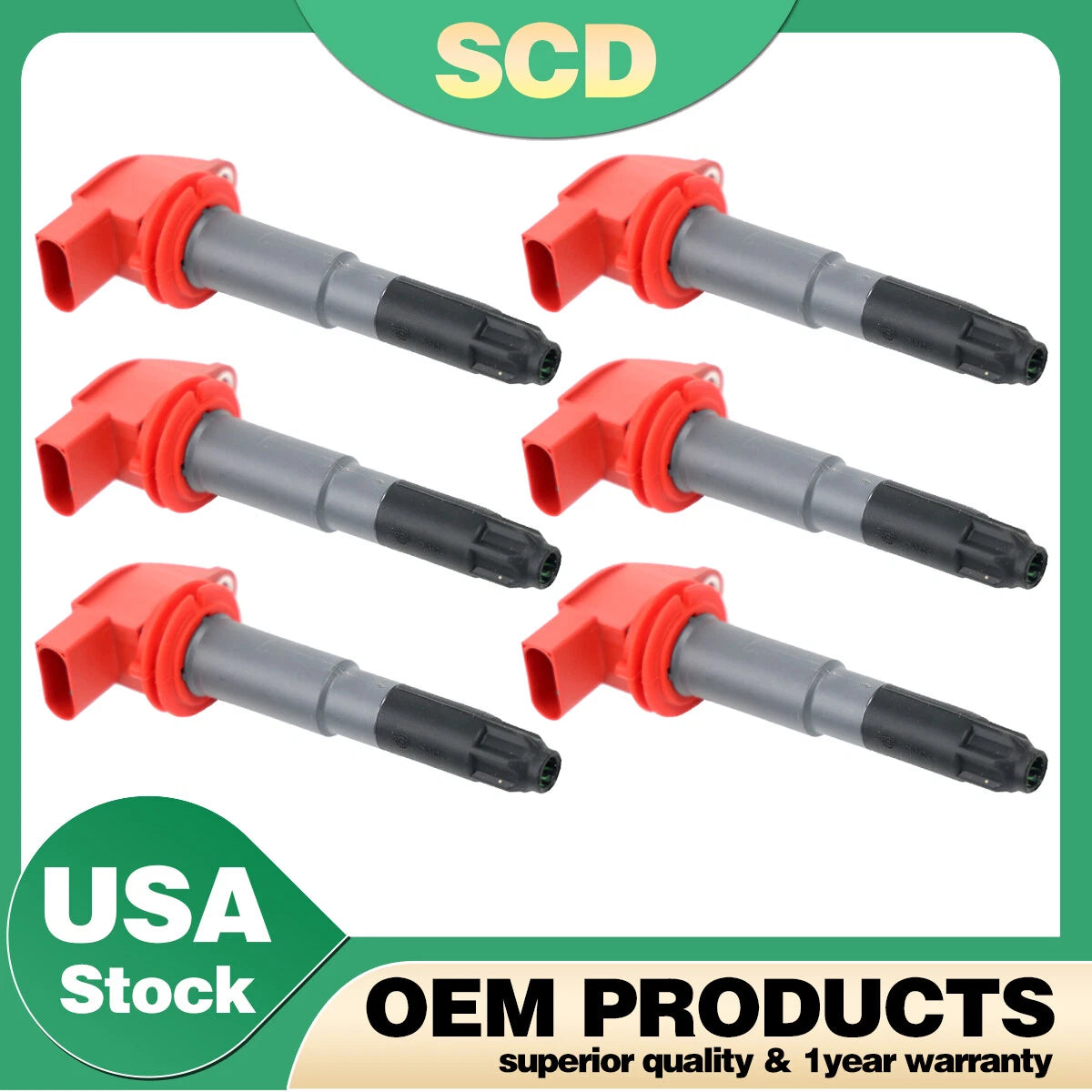 6X Ignition Coils for Porsche Cayenne (2008–2018) & Panamera (2010–2016)