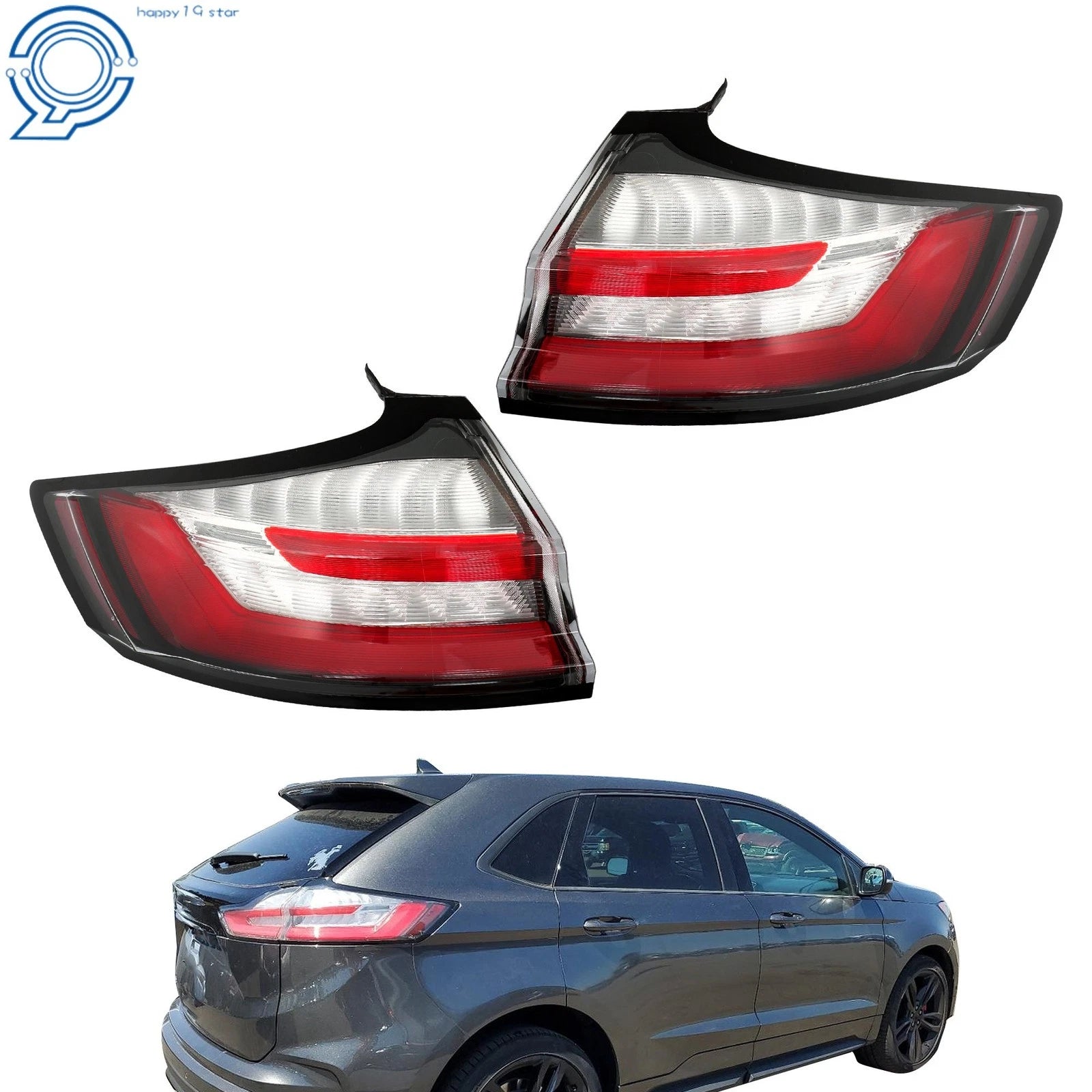 LED Tail Lights Assembly for Ford Edge SE SEL (2019-2023)