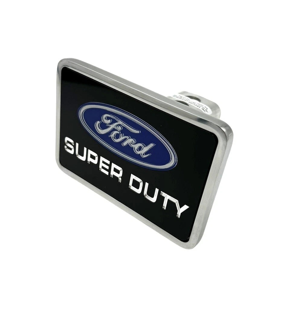 Hitch Cover Replacement for Ford Super Duty Logo (2020–2025) Rear Black