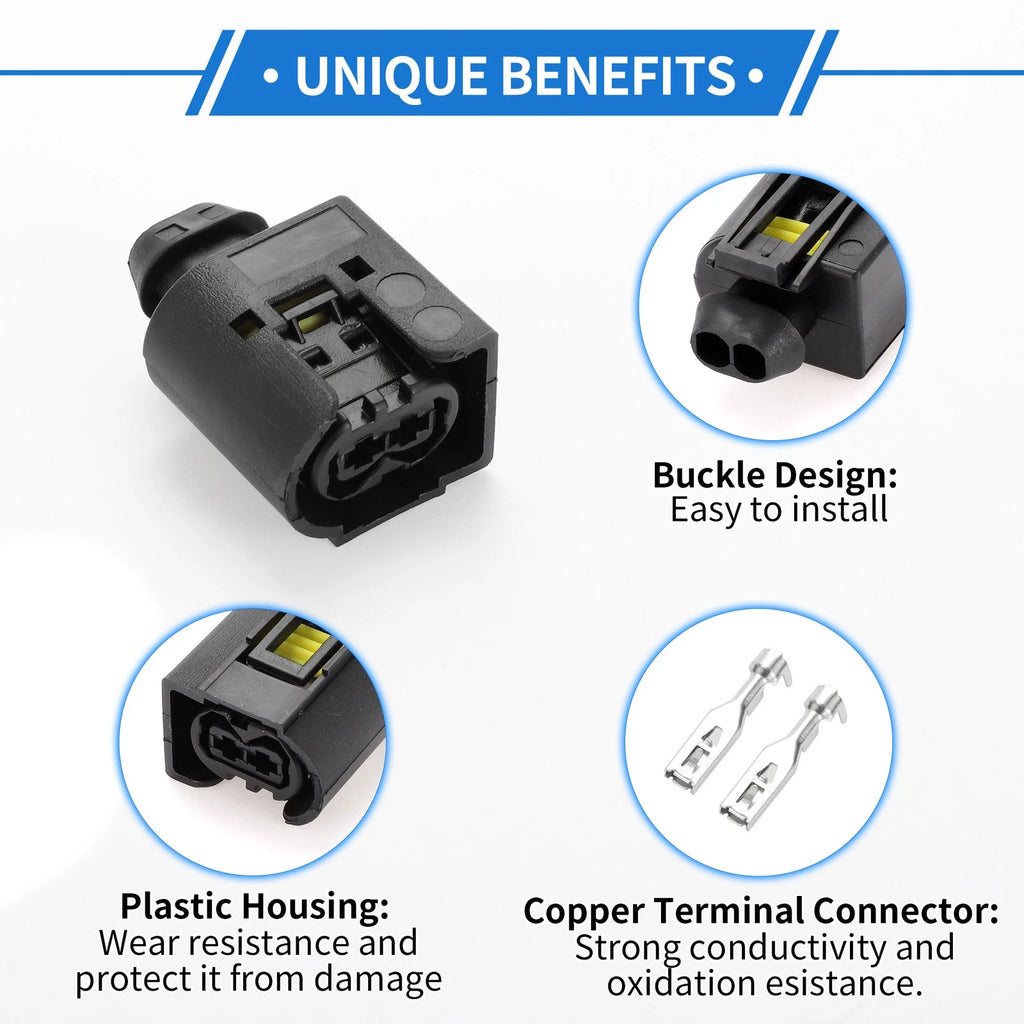 2 Pin Car Wiring Harness Connector Plug Female for BMW 1 Series 