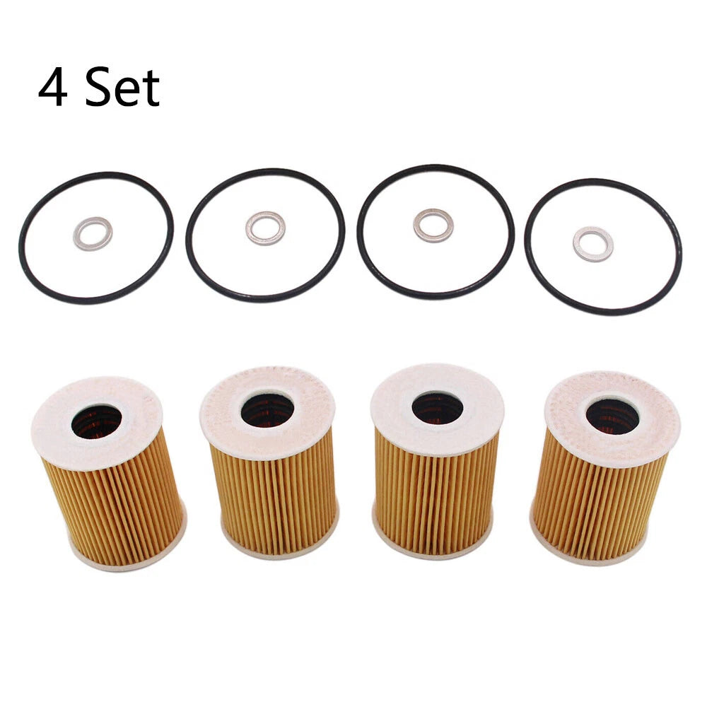 Set of 4 Oil Filters 26320-3CKB0 for Genesis G80, Hyundai Kia Sedona (2014–2023)
