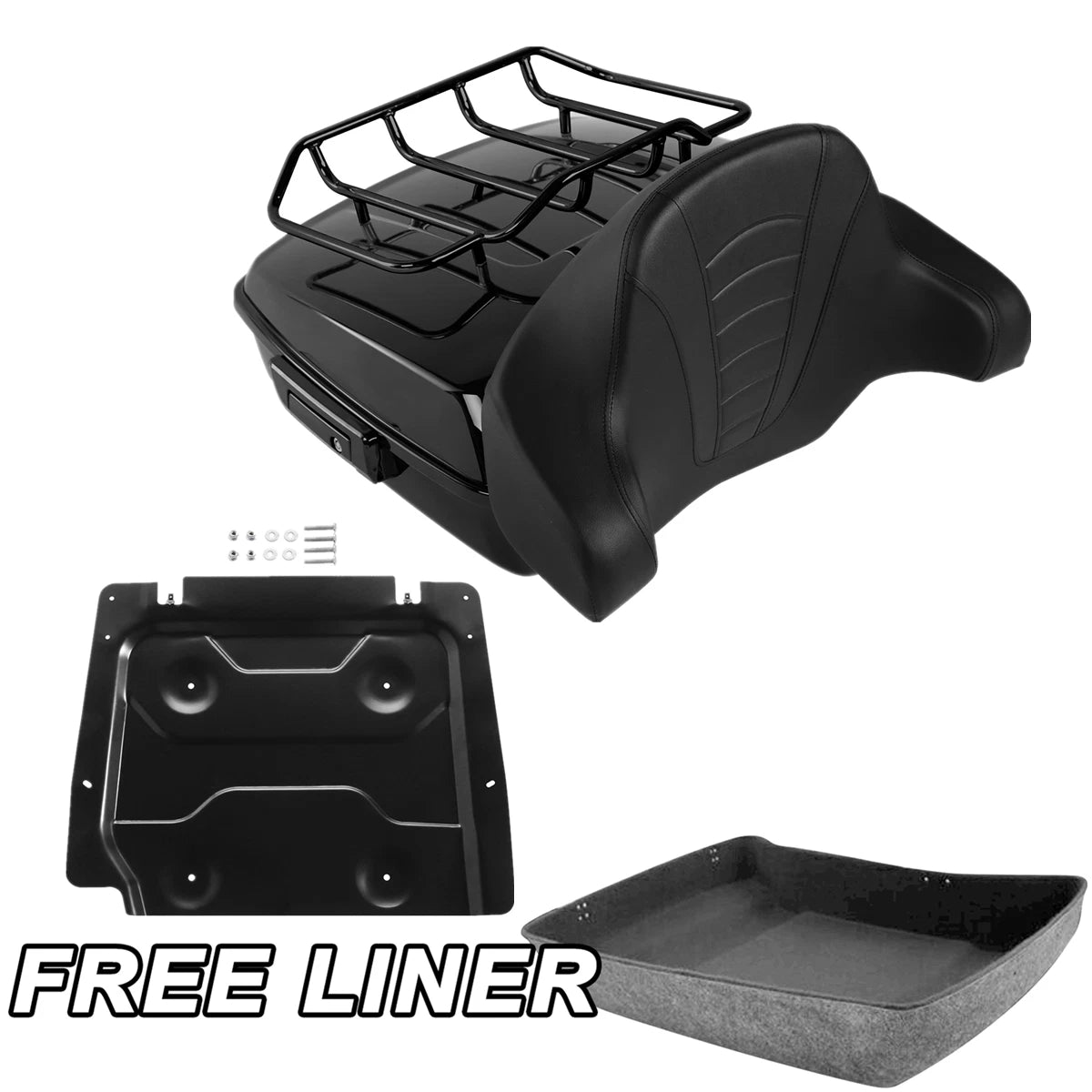 Chopped Trunk Pad & Base Plate for Harley Touring Electra Glide (2014–2023)