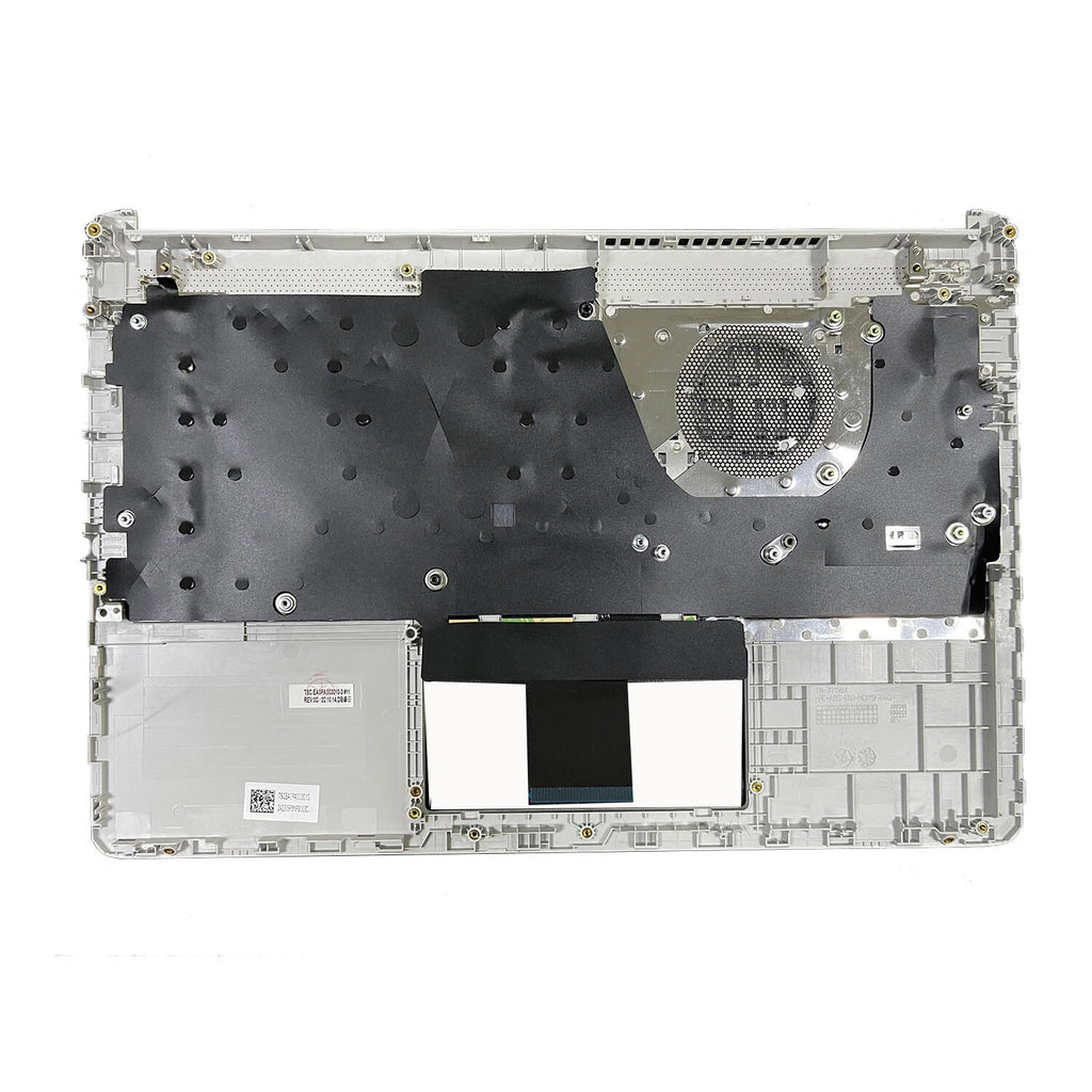 Silver Palmrest Non-Backlit Keyboard L88200-001 for HP 14-DQ (2019–2021)