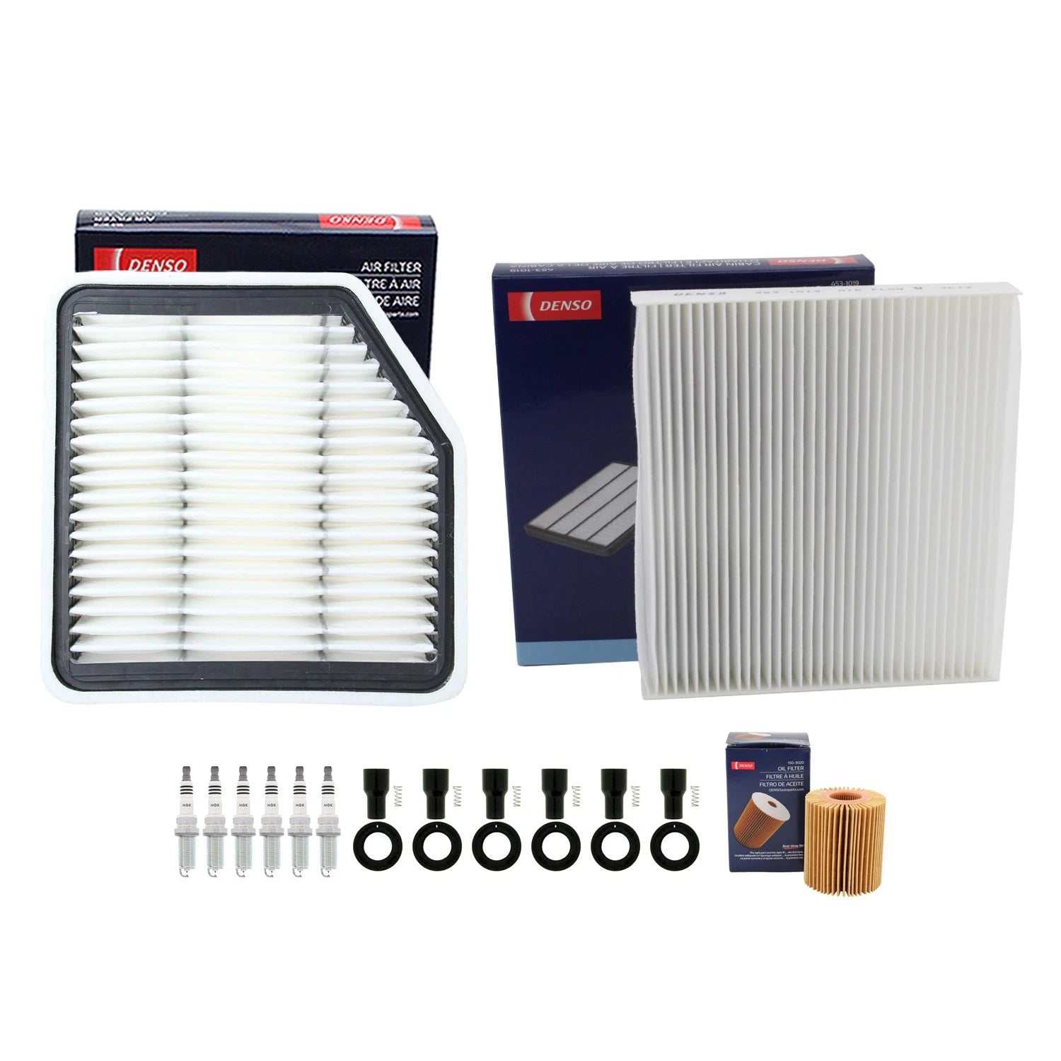 Tune Up Kit with 6 NGK Spark Plugs & Boots for Lexus GS350 IS250 IS350 (2006–2019)