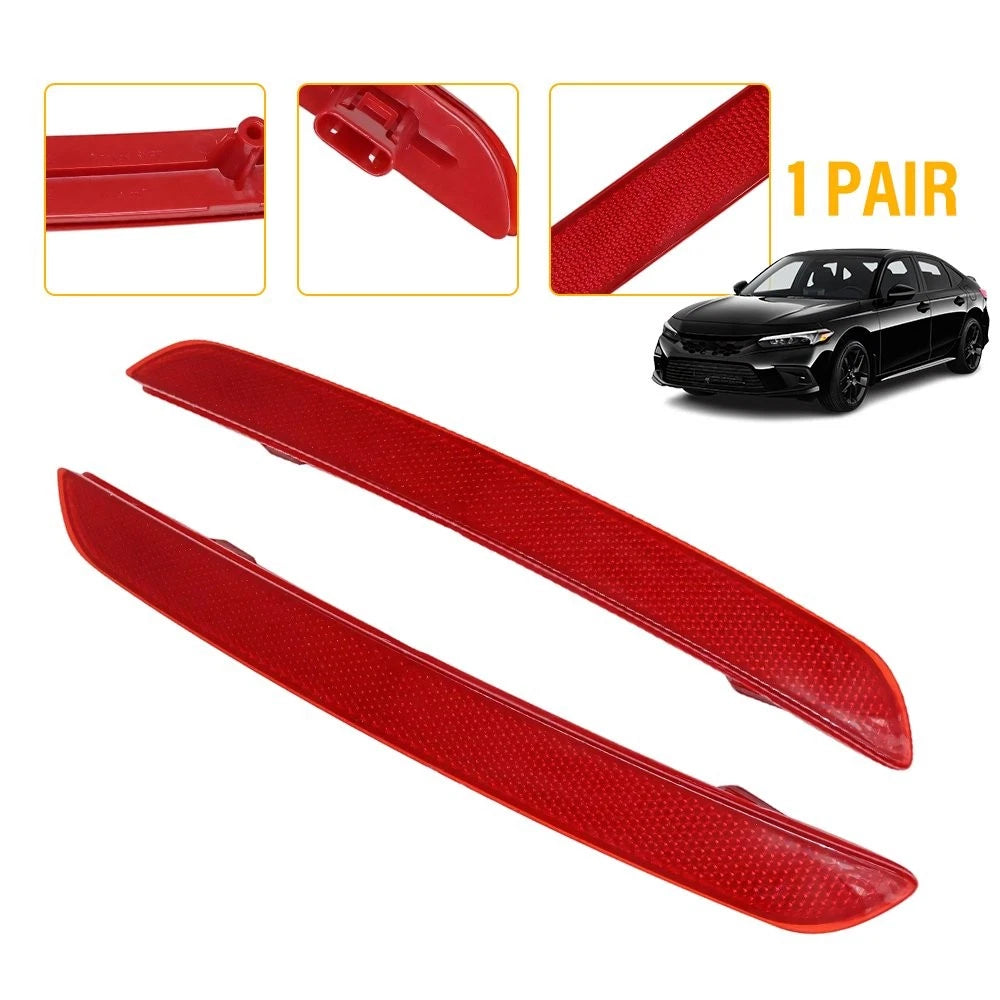 Rear Bumper Reflector Side Marker Light Assembly for Honda Civic (2022–2023)