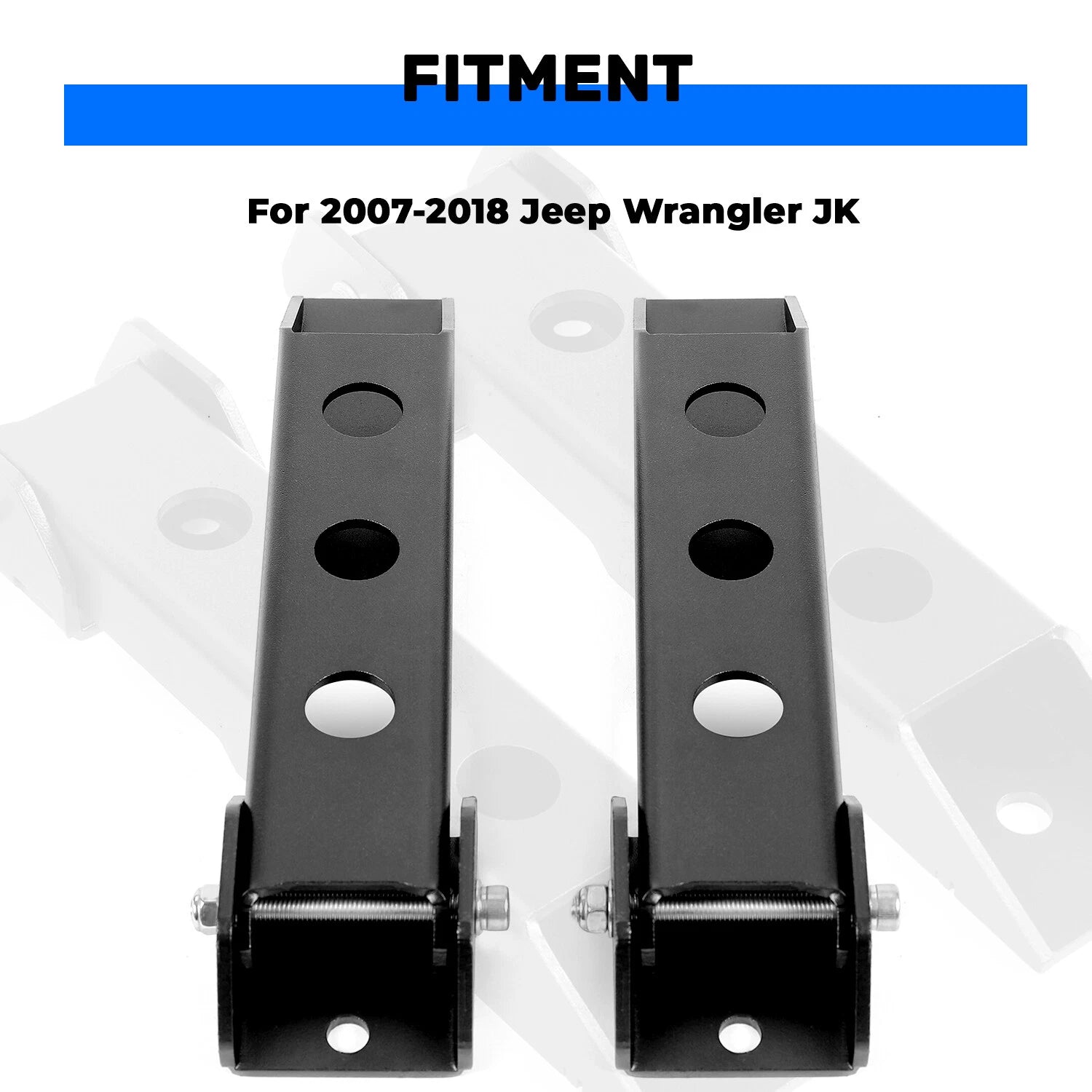 Pair Rear Tailgate Door Hinges for Jeep Wrangler JK (2007–2018)