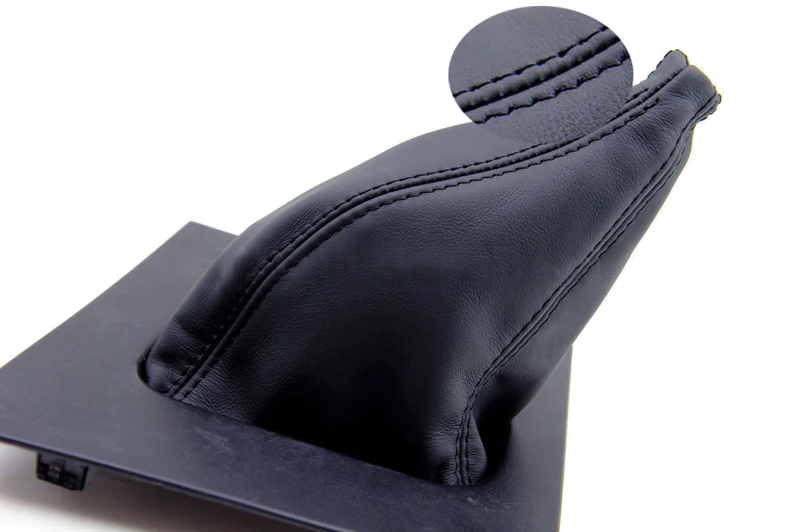 Manual Shift Boot Cover for Ford Mustang (1987–1993) Black Synthetic Leather