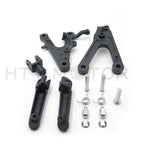 Front Rider Foot Rest Pegs Brackets for Yamaha R6 (2003–2010) - Black