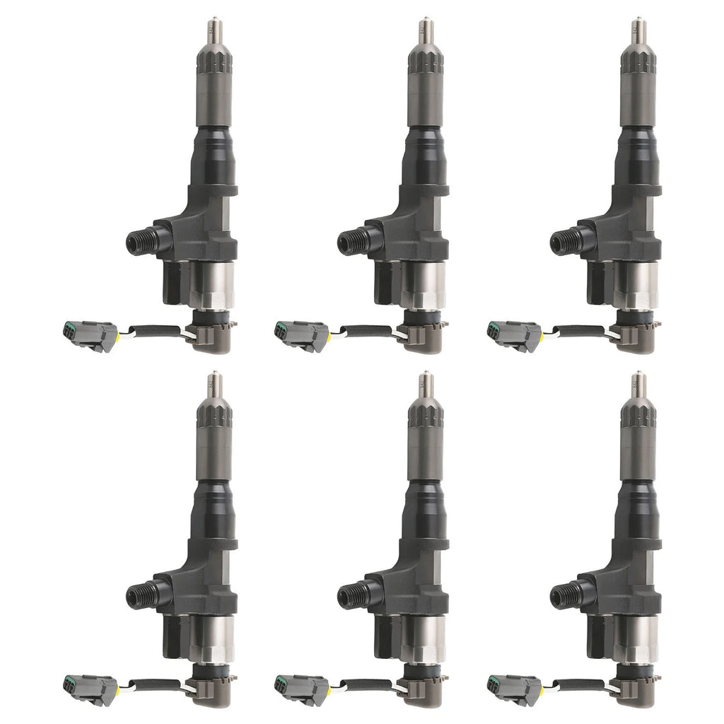 6 Diesel Fuel Injector Kit for Hino J08E (SK350-8, SK200-8, SK210-8, SK250-8, SK330-8)
