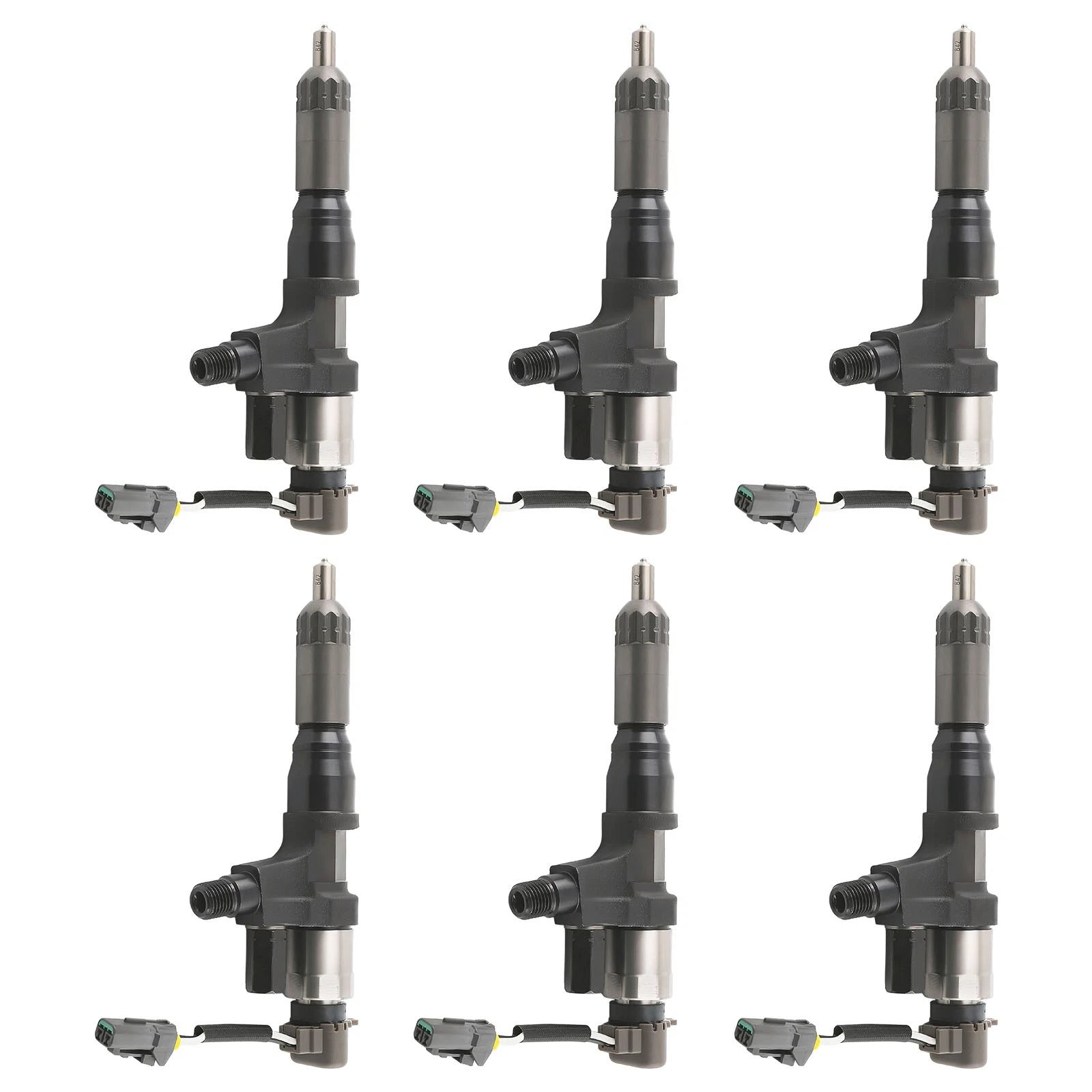 6 Diesel Fuel Injector Kit for Hino J08E (SK350-8, SK200-8, SK210-8, SK250-8, SK330-8)