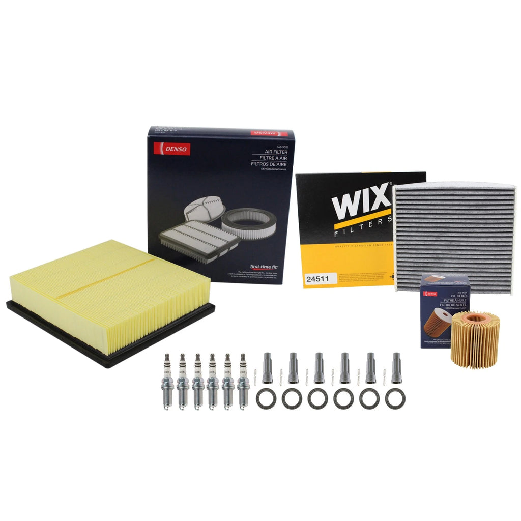 Tune Up Kit with 6 NGK Spark Plugs & Boots for Toyota Avalon Camry Highlander