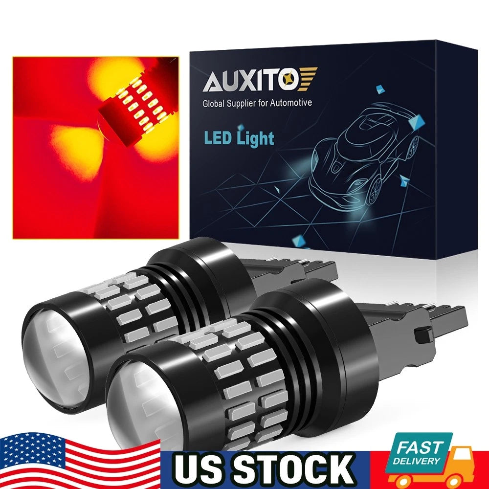 2X 3157 Red LED Strobe Brake Tail Light Bulbs for [Make Model] ([YYYY–YYYY])