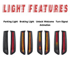 Rear Window C Pillar Trim Panel for Toyota 4Runner (2010–2023)