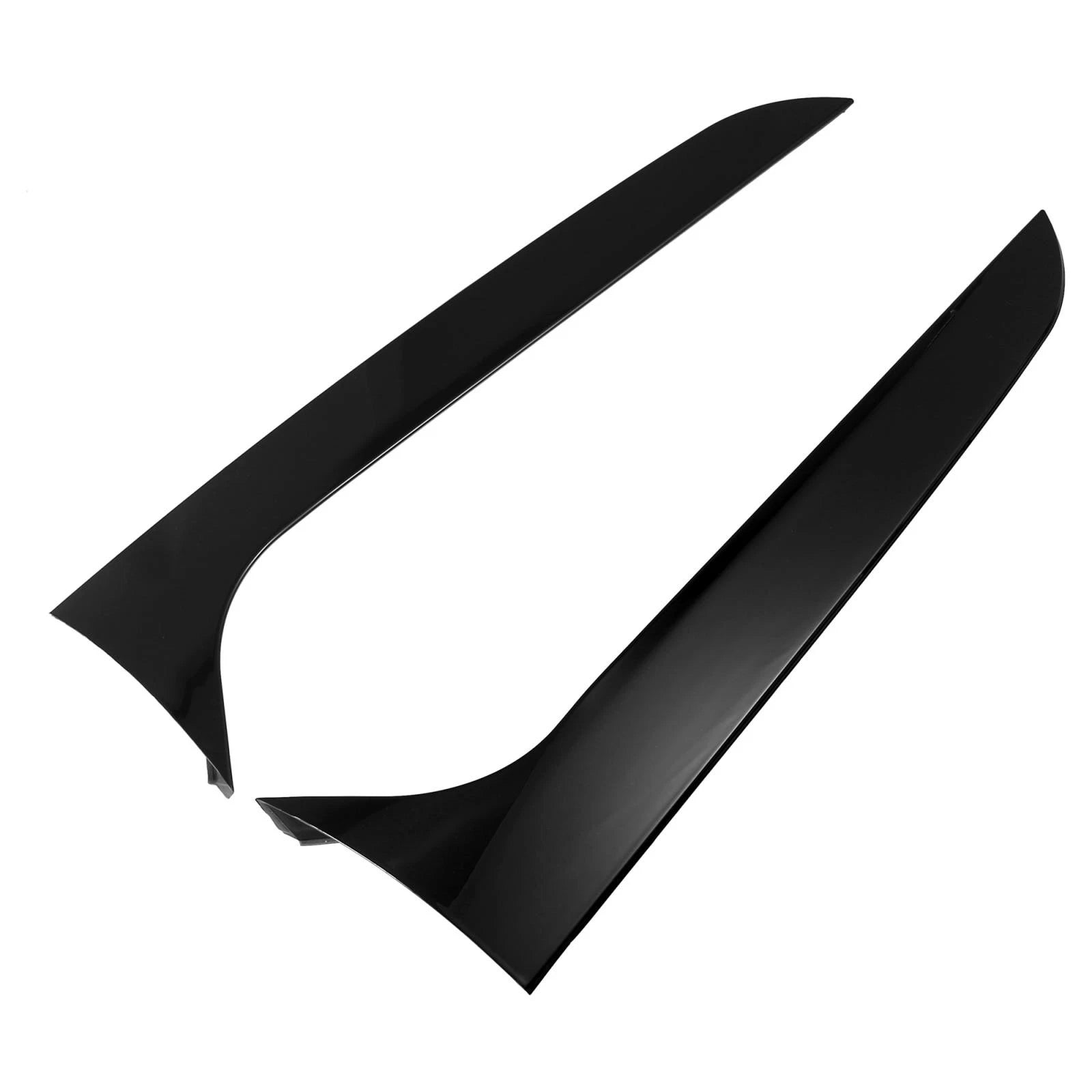 2X Black Rear Window Side Spoiler Wing Trim for Audi A4 B8 Avant (2009–2016)