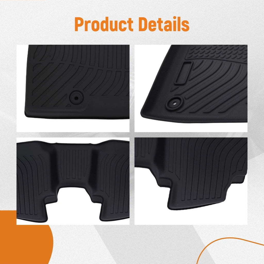 Set of 4 All Weather Carpet Floor Mats for Hyundai Santa Fe Sport (2013–2018)
