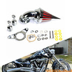 Chrome Cone Spike Air Filter Cleaner for Harley Softail, Touring, Dyna