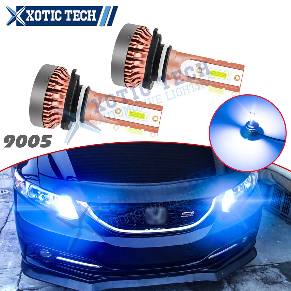 8000K Ice Blue 100W COB 9005 LED DRL Bulbs for Honda (2010–2020)