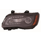 Replacement Driver Side Halogen Headlight Assembly w/Black Bezel