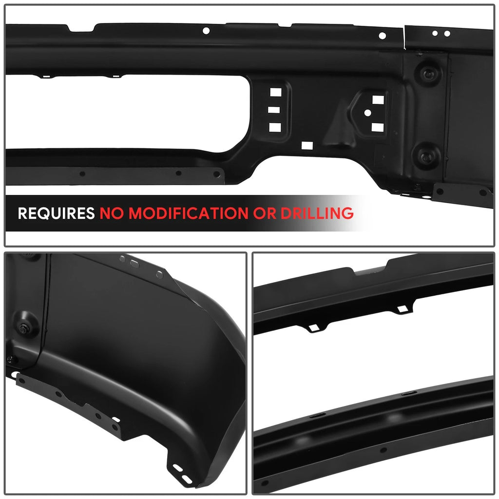 Front Bumper Face Bar for Ford F-150 (2009–2014) Primered Black w/o Fog Light Hole