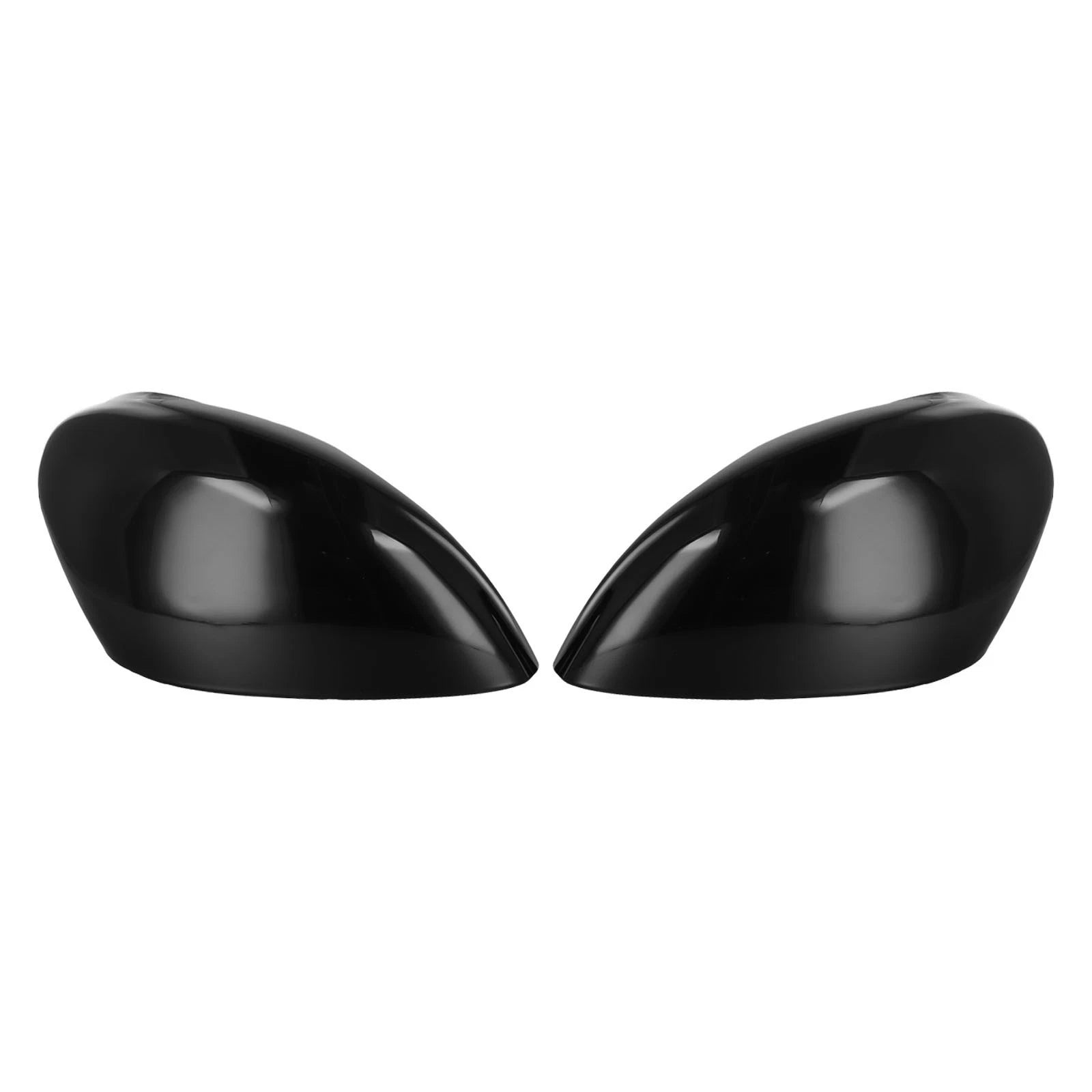 Glossy Black Mirror Cap Set for Ford Fiesta MK7 (2013–2019)