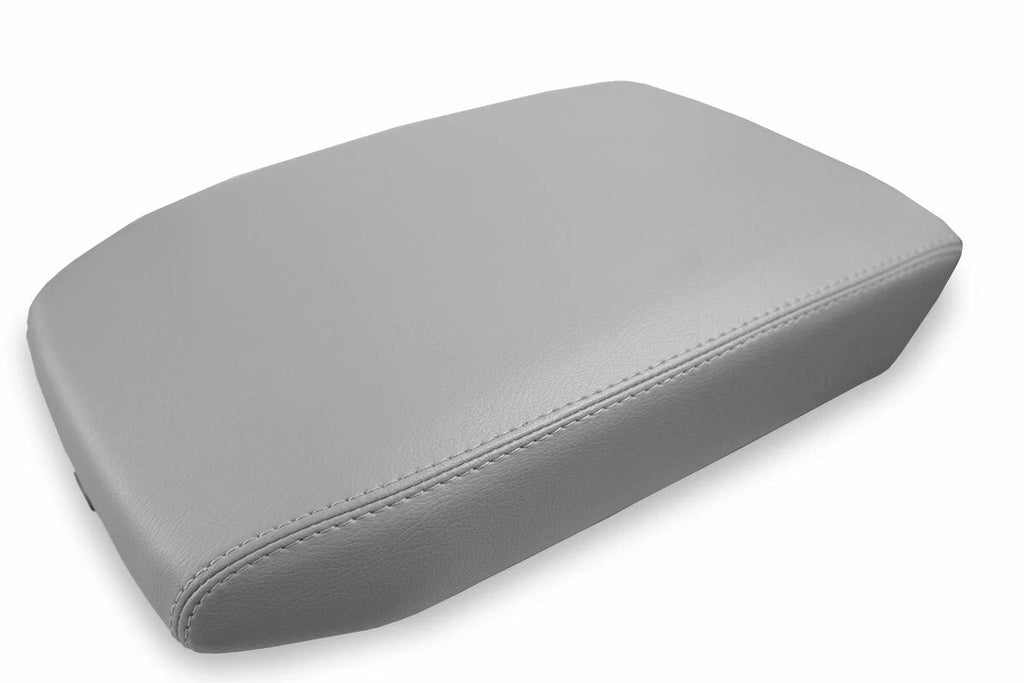 Leather Console Lid Armrest Cover for Volkswagen Atlas (2018–2021) Gray