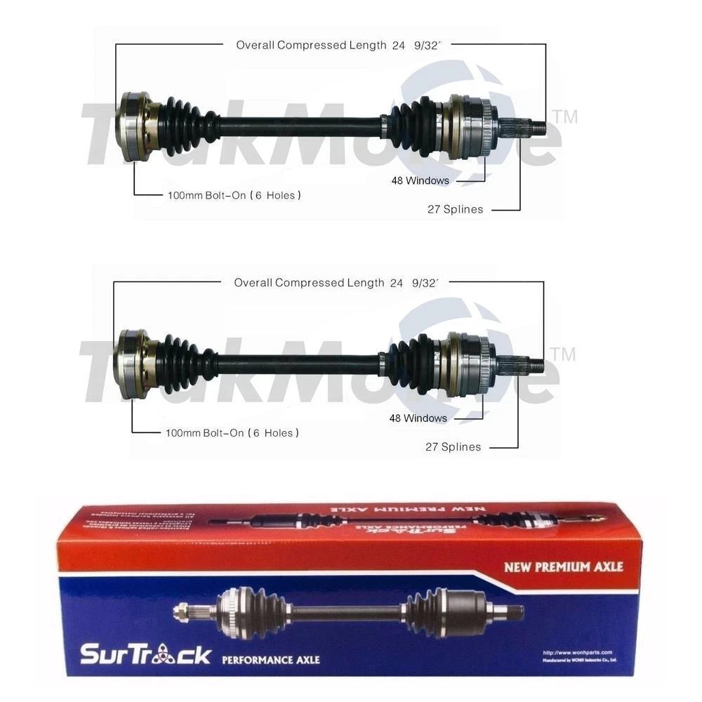 Set of 2 Rear CV Axle Shafts for BMW E36 323Ci 325i 328i 330Ci Z4