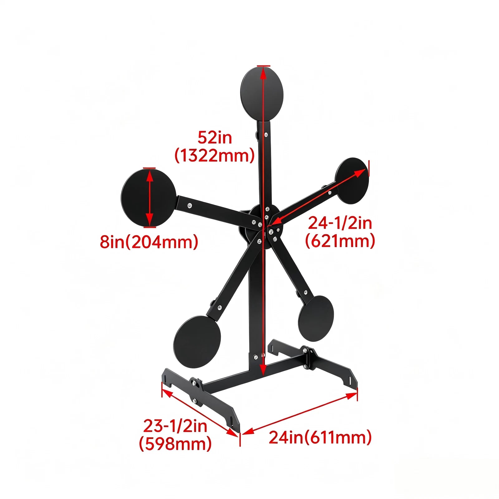 8" Metal Portable Reactive Steel Shooting Target