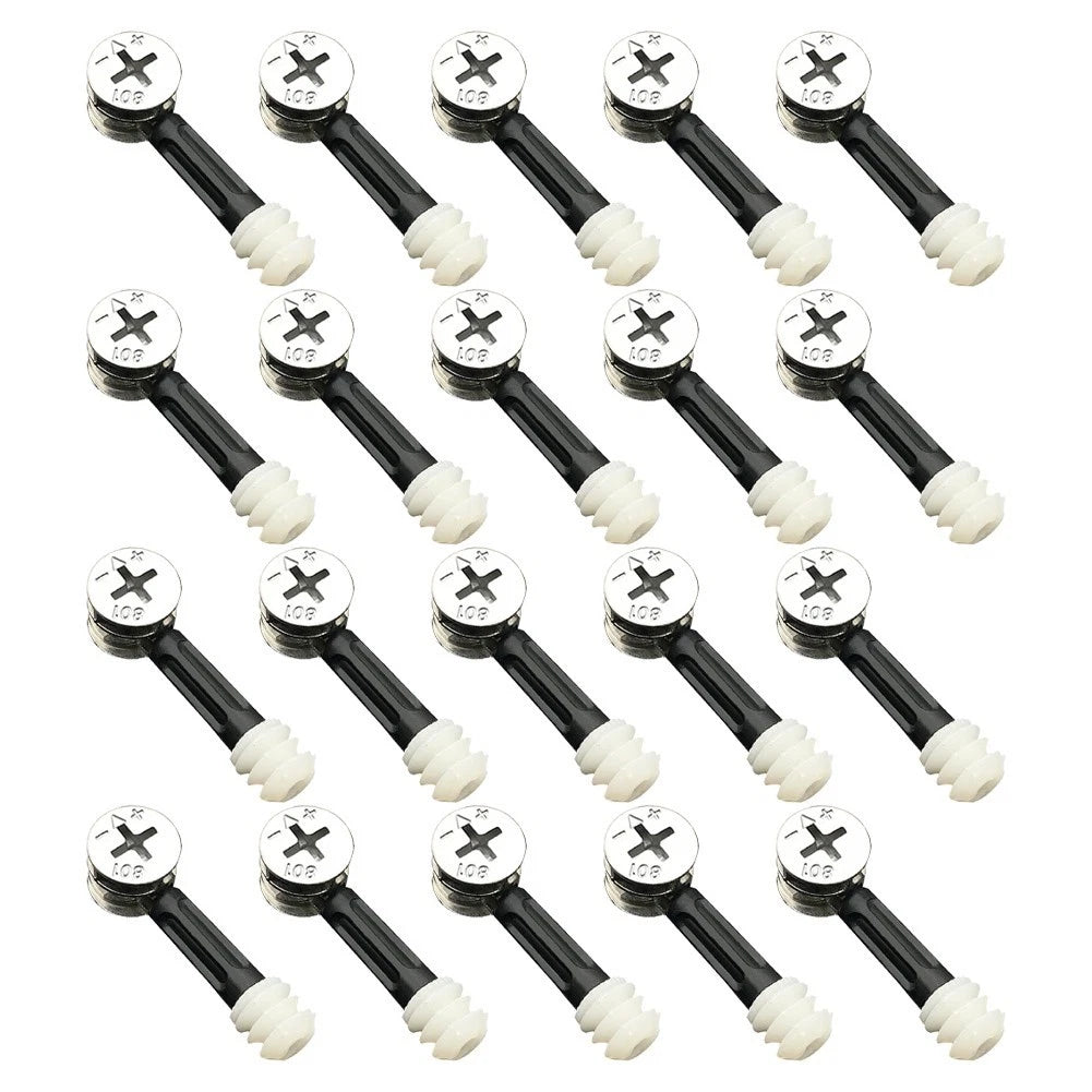 20PCS Eccentric Wheel Nut Connector Bolts for Furniture