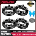 4 Pcs 1.25" Wheel Adapters Spacers for Ford Mustang Jeep Wrangler (2015–2019)