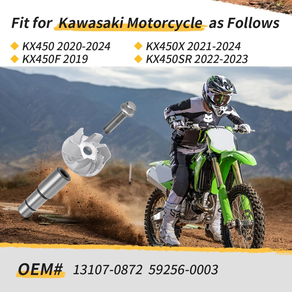 Water Pump Impeller Shaft for Kawasaki KX450X KX450SR (2021–2024) 13107-0872