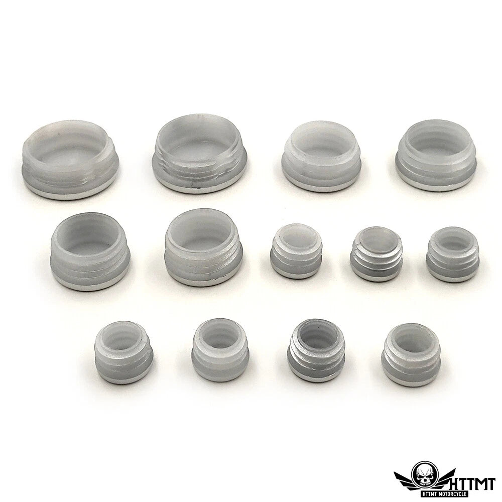 Set of 13 Silver Frame Plugs for BMW R 1200 GS LC Adventure (2014–2019)