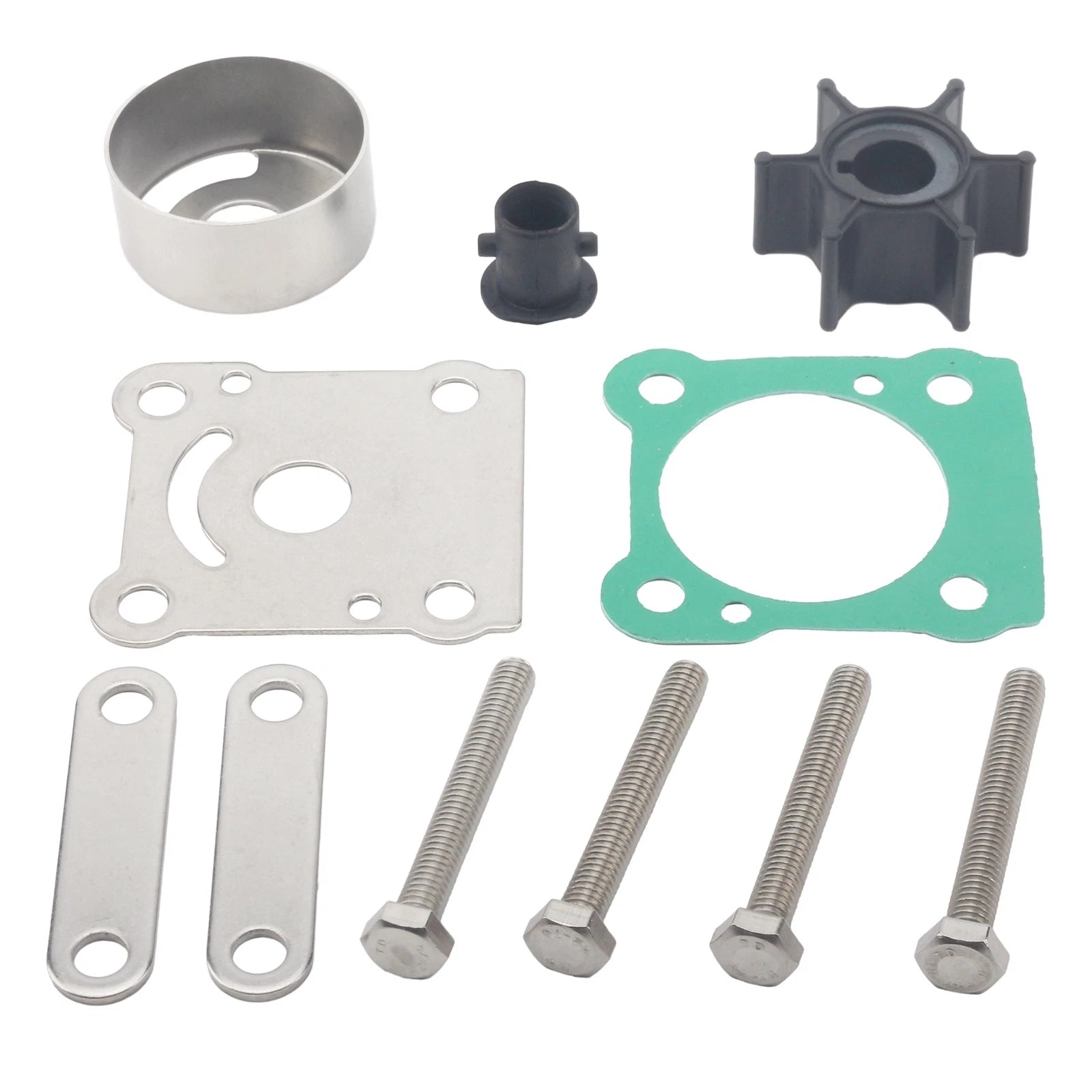 Water Pump Repair Kit for Yamaha 2 Stroke 6-8 HP Outboard Motor (1990–2023)