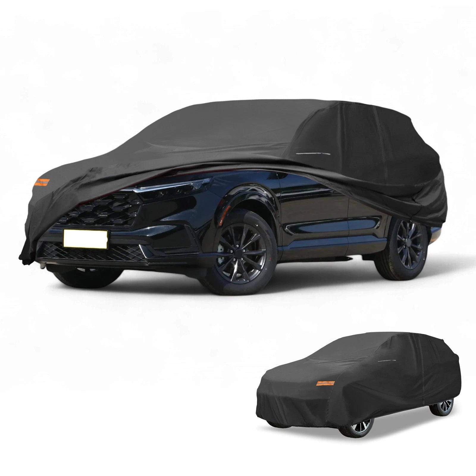 Waterproof Car Cover for Honda CR-V (2017–2023) Black 210D-PU with Zipper