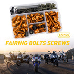 177PCS Fairing Bolts Kit for Kawasaki Ninja 400/500/650 (2018–2023)