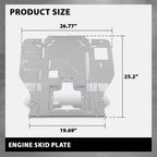 Under Engine Skid Plate Splash Guard for Ford F-150 (2015–2023)