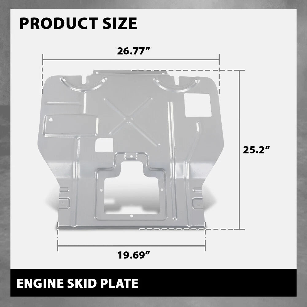 Under Engine Skid Plate Splash Guard for Ford F-150 (2015–2023)