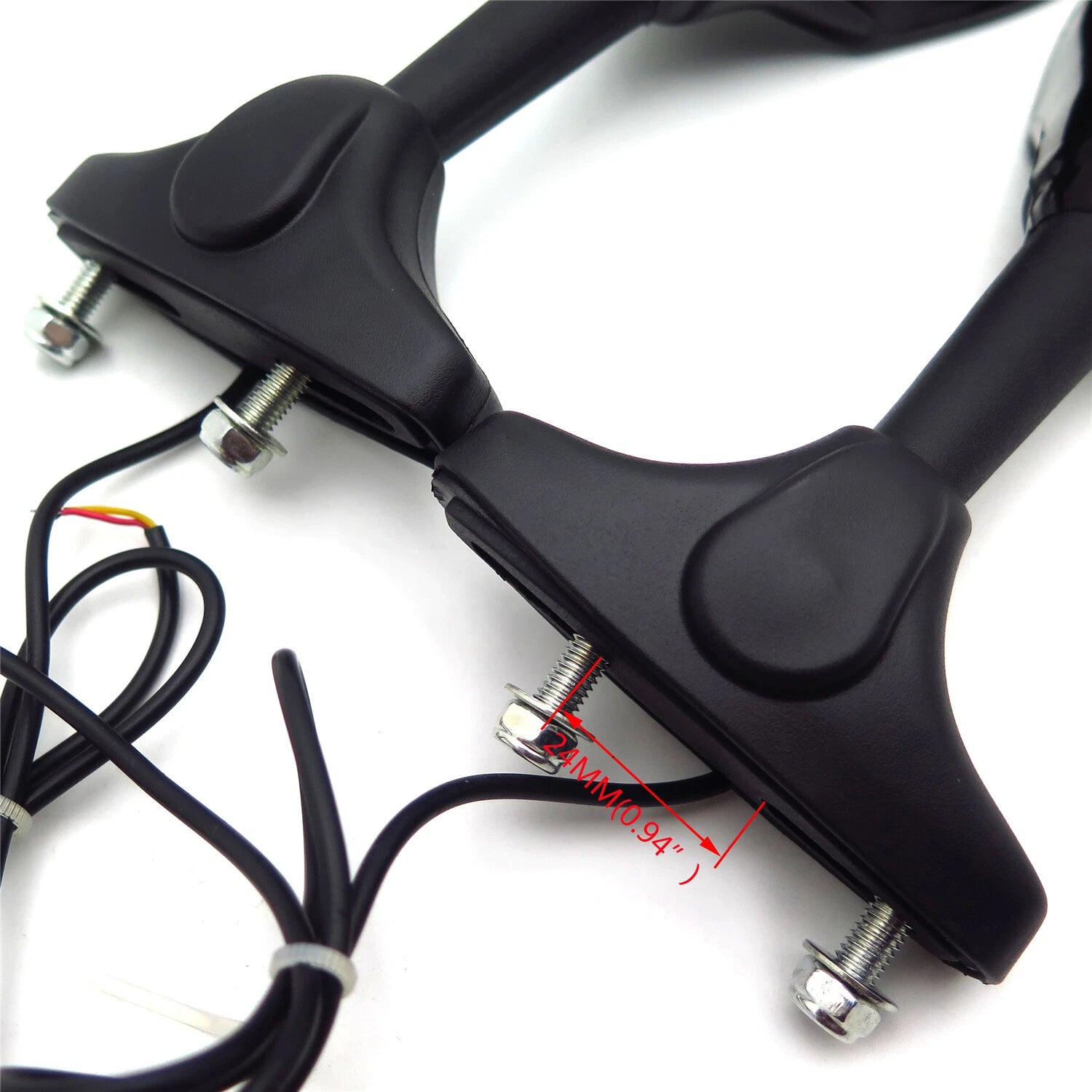 Blue LED Turn Signal Mirror for Honda CBR900, Hayabusa, Katana, Yamaha R6, R1