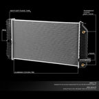 Aluminum Radiator for Buick Skylark, Achieva, Grand Am (1994–1998) DPI 1515